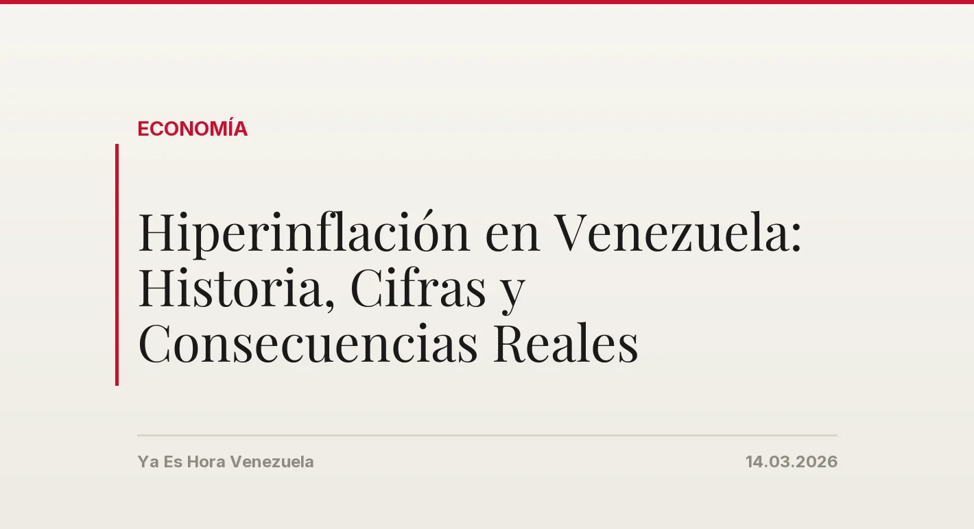 Hiperinflación en Venezuela: Historia, Cifras y Consecuencias Reales