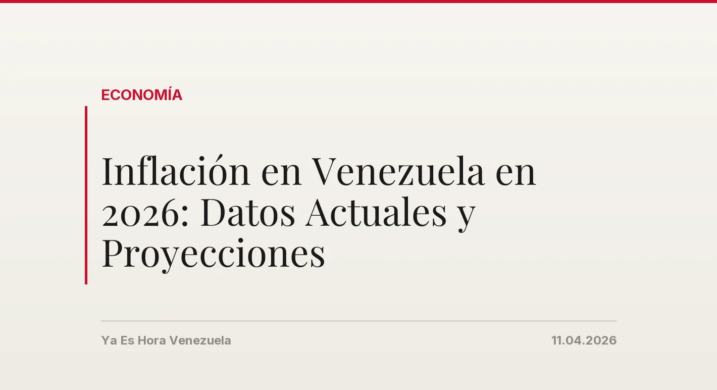 Inflación en Venezuela en 2026: Datos Actuales y Proyecciones